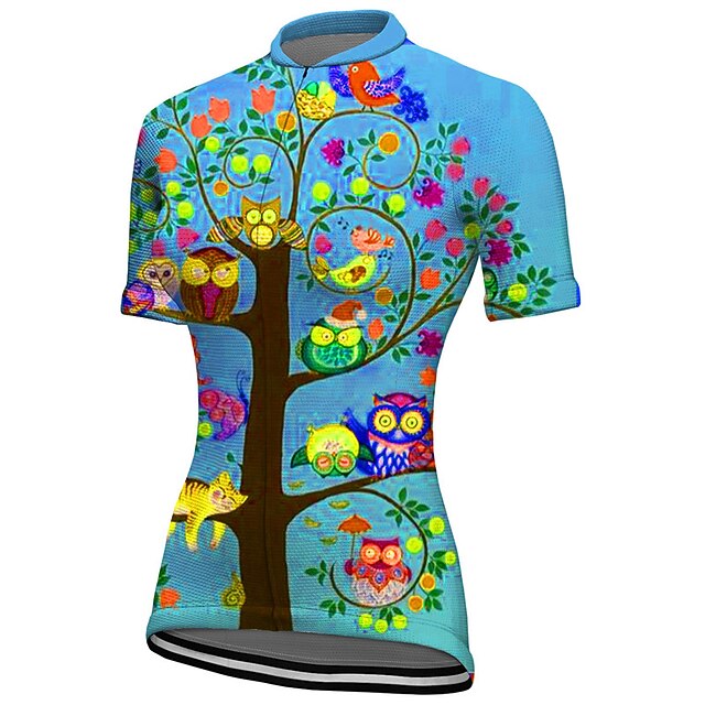 Women's Cycling Jersey Graphic Plants Short Sleeve Bike