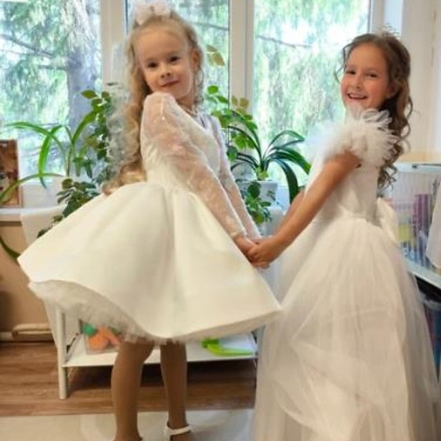 Communion Kids Girl Girls' First Flower Party Dress