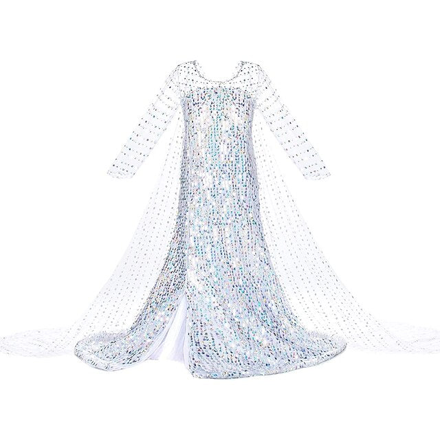 Princess Elsa Dress Movie Girls' Flower Frozen Girl