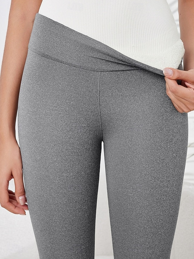 Women's Fleece Lined Leggings Fleece Pants Leggings