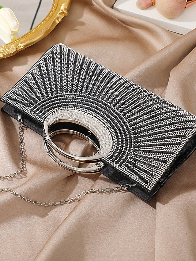 Round Handle – Evening Crystal Gold with Clutch Glamorous