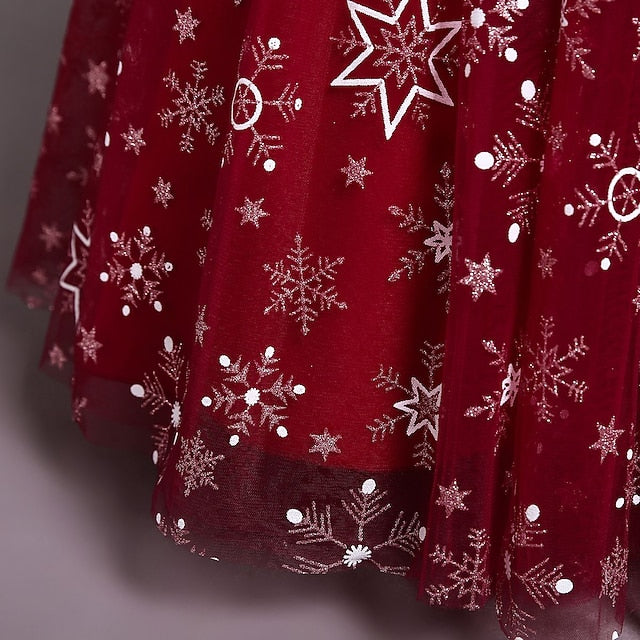 A Kids Wedding Party Flower Dress Girls' Line Little