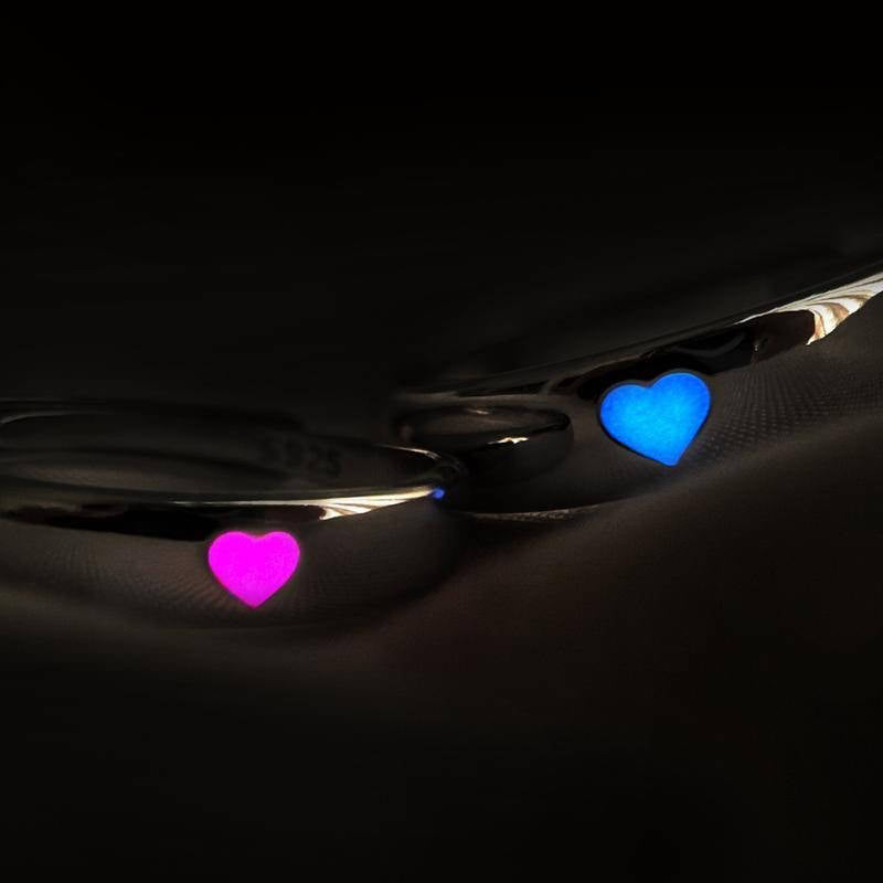 Fashion Glow Heart Ring