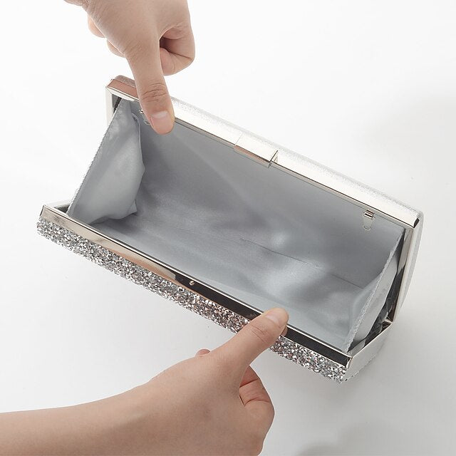 Glitter Women's Clutch Silver