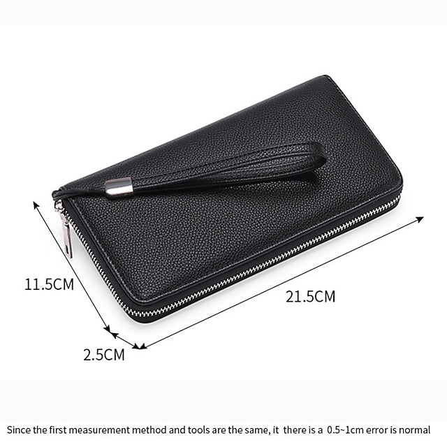 Leather Daily Wallet Bag PU Women's Phone Outdoor Mobile