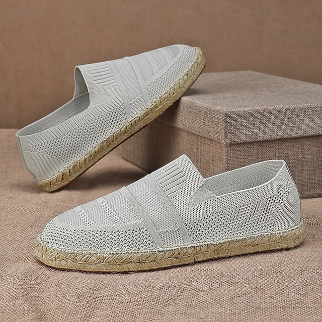 with Woven – Design Espadrilles Beige Men's Vacation
