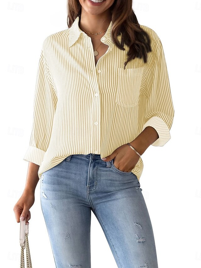 Women's Shirt Button Down Shirt Casual Shirt Blouse Buttons