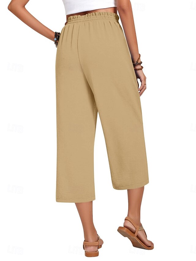 Women's Capri Pants Summer Pants Baggy Pants Beach Pants