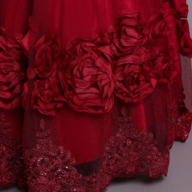 Line Plain Kids Girls' Little A Dress Party Floral