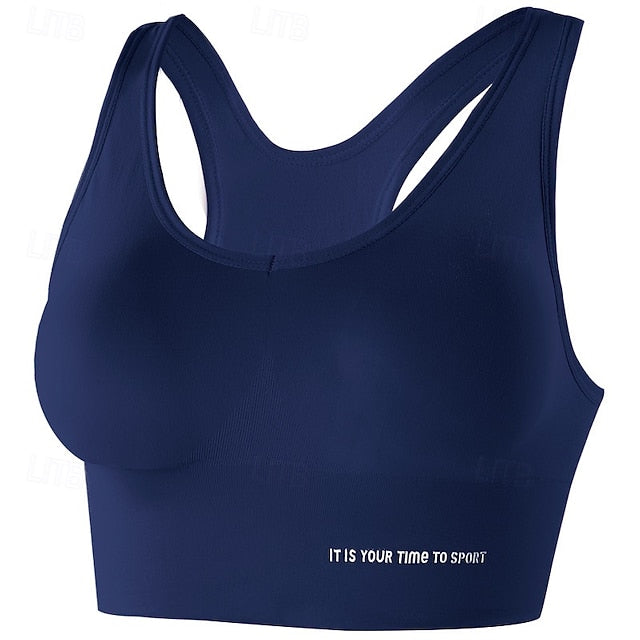 Women's Sports Bra Yoga Top Scoop Neck Weight Loss Fat
