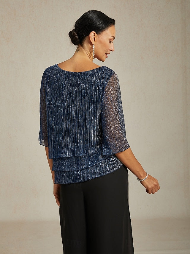 Women's Blouse Dressy Tops Flowy Tops Chiffon Tops Sequins