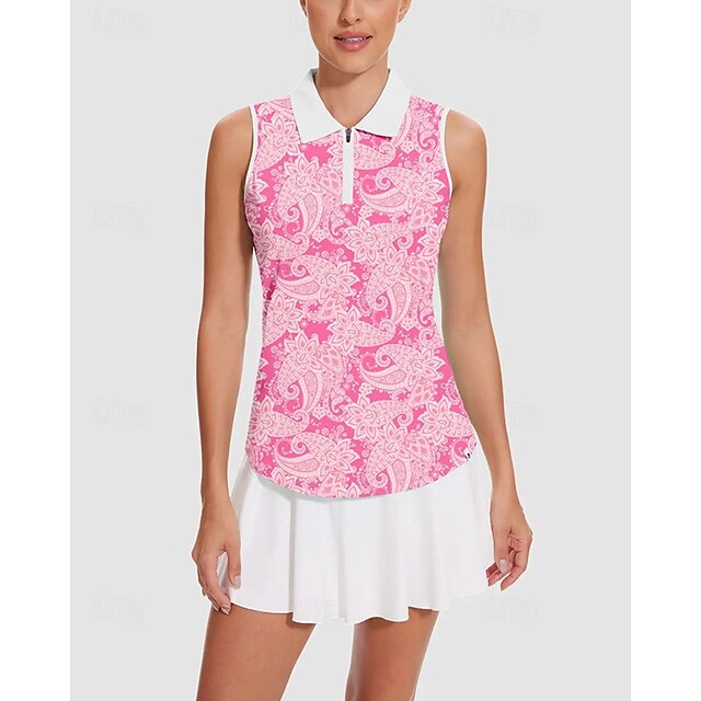 Women's Graphic Tennis Shirt Sleeveless Print UPF50+ Quick
