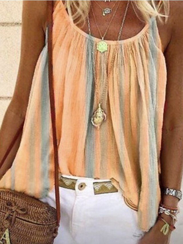 Women's Camisole Tank Top Camisole Summer Tops Yellow Pink