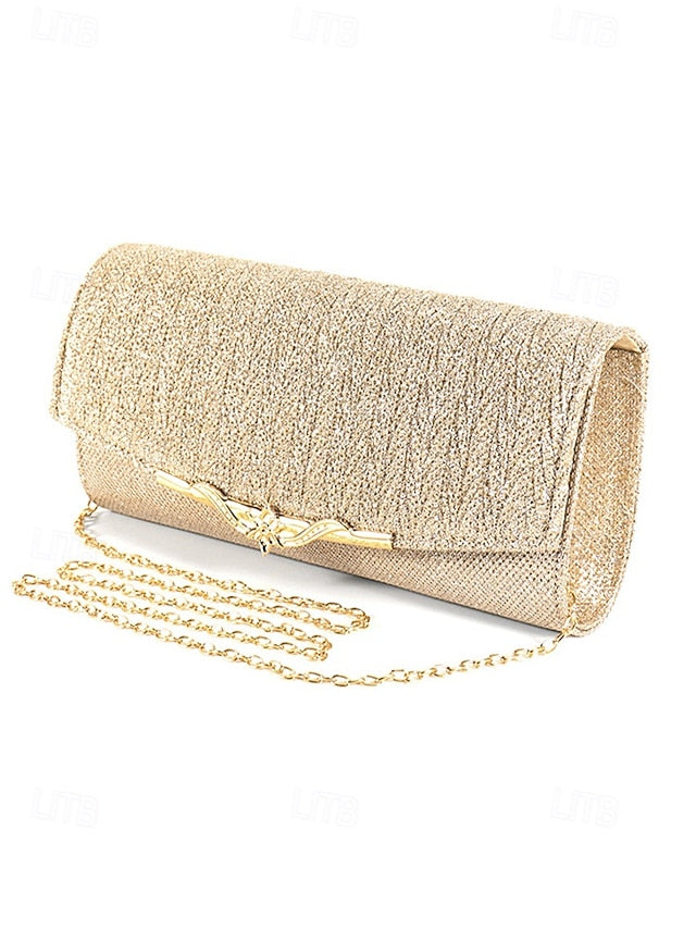 - Party Glitter Elegant Evening Gold Women's Clutch Handbag
