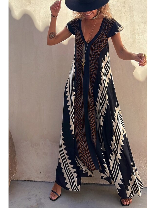 Women's Midi Dress Cocktail Dress Floral Dress Boho Dress