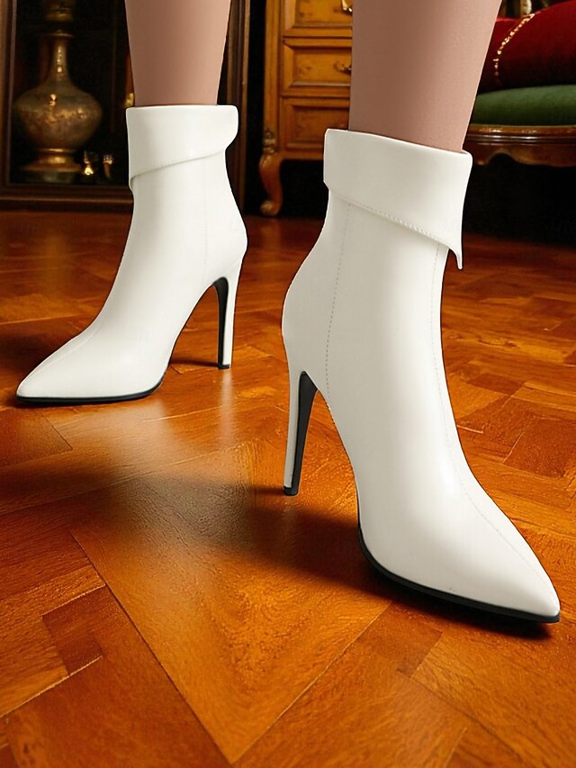 Stiletto Metallic Ankle Toe Pointed Women's Gold - Boots