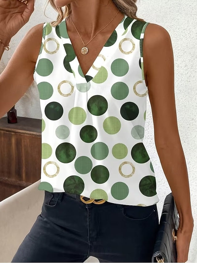 Women's Tank Top Graphic Geometric Abstract Elegant Vintage