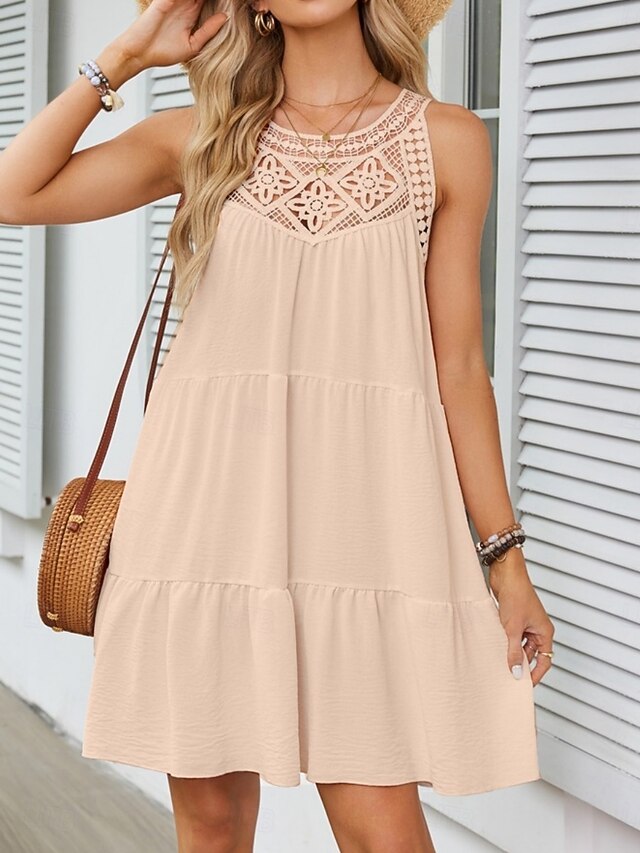 Women's Mini Dress Halter Dress Vacation Casual Outdoor