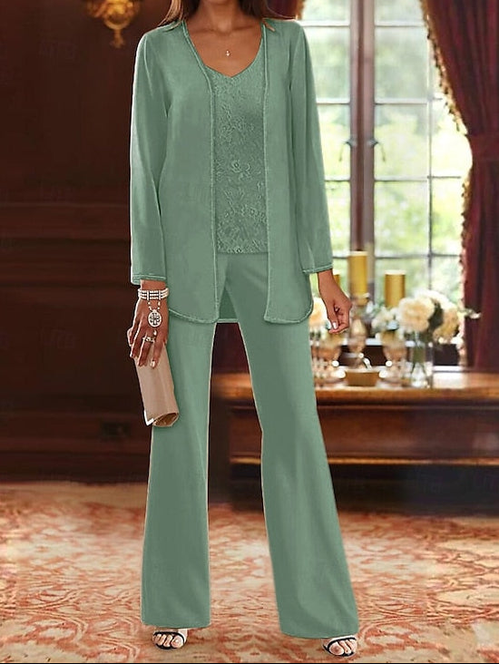 Formal Bride the Pantsuit Wedding Piece of Beach 3 Mother