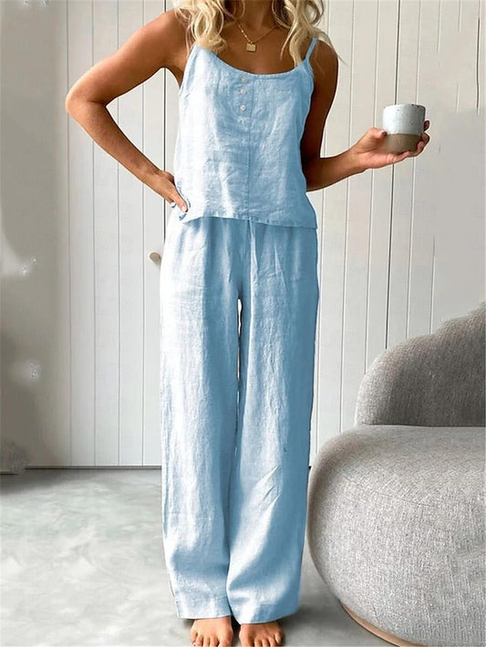 Women's Pajamas Two Piece Sets Simple Basic Comfort Pure