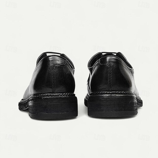 Shoes Derby Leather Clean Men's Goodyear Tan with and Welt