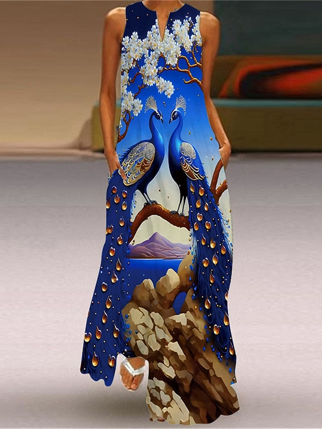 Women's Maxi long Dress Midi Dress Casual Dress T Shirt