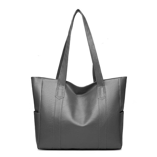 Bag Women's Tote Black – Stylish Leather Faux Large