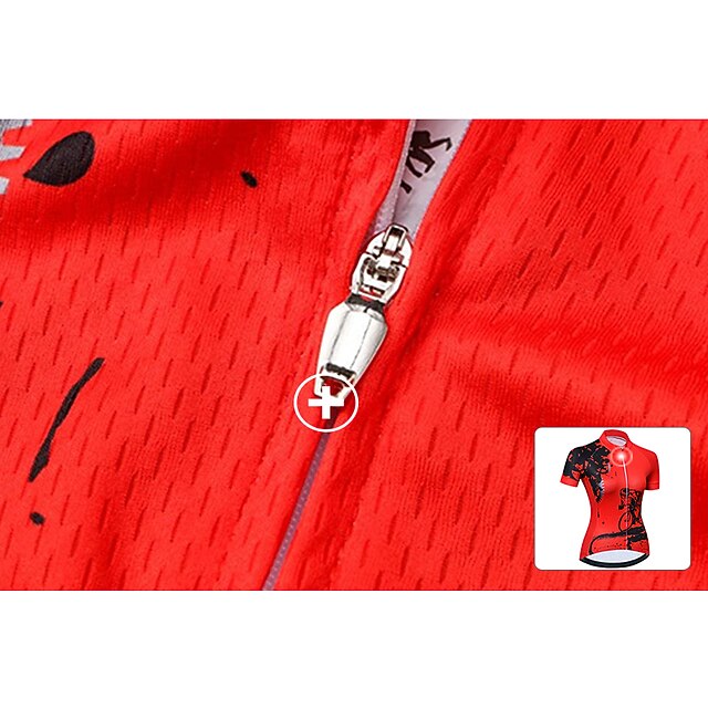 Women's Cycling Jersey Geometric Patterned Novelty Short
