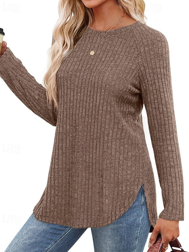 Women's Sweater Pullover Daily Stylish Casual Solid Color