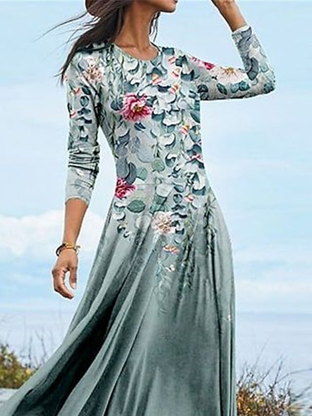 Women's Midi Dress A Line Dress Casual Dress Winter Dress