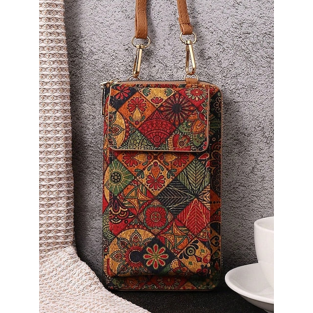 Women’s Vintage Adjustable Phone Crossbody Boho with Bag