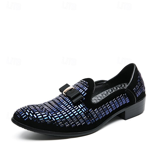 Elegant Strap Loafers Silver Woven Men's Prom – and Monk