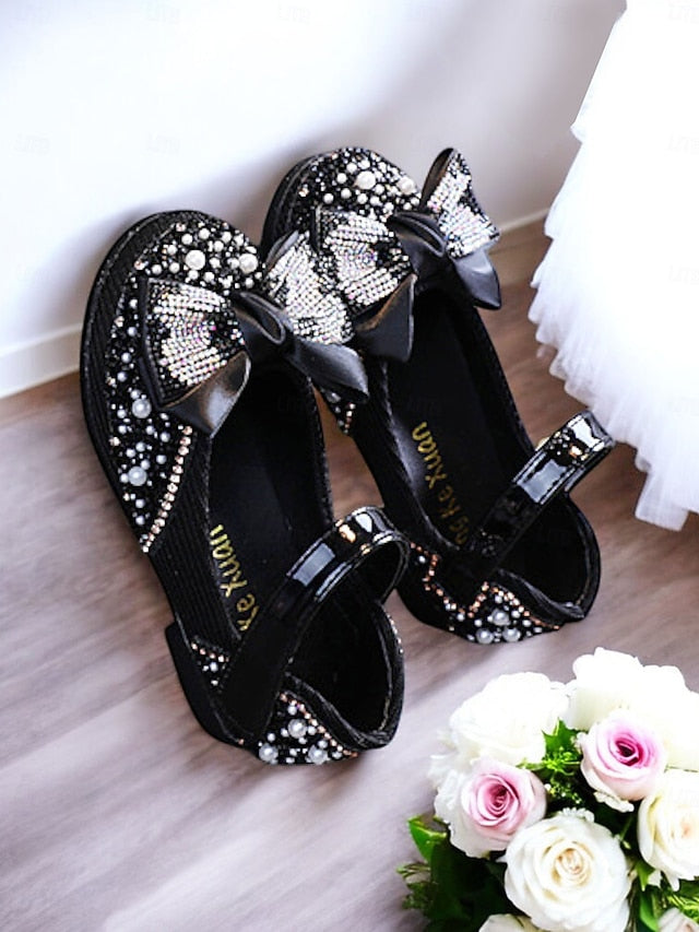 Shoes – Mary Bow Jane Sparkly Rhinestone Glitter Girls'