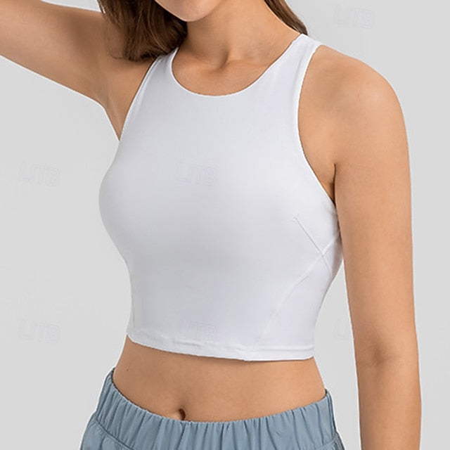 Women's Racerback  Bra Sports Tank Top Padded Sleeveless