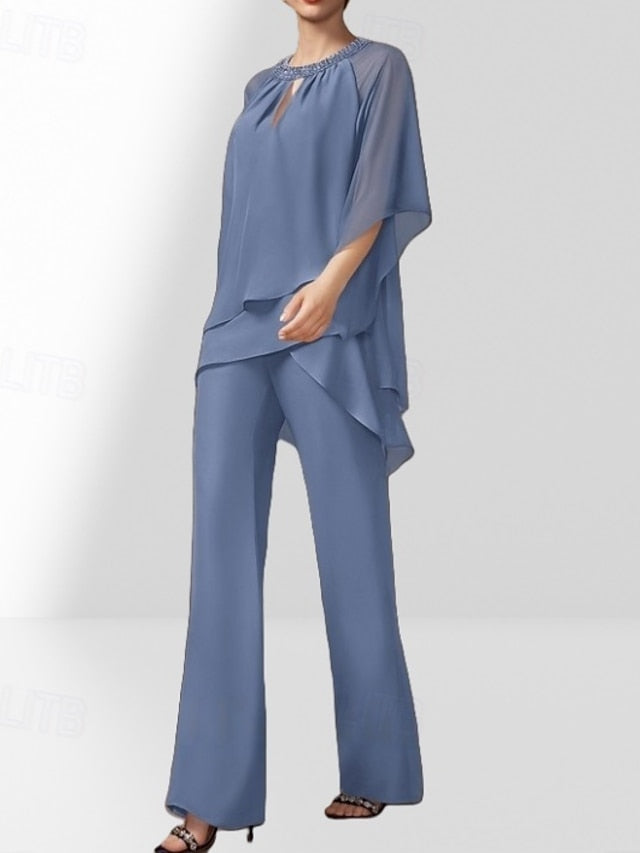 Piece Bride Pantsuit Dress the Wedding Two Guest of Mother