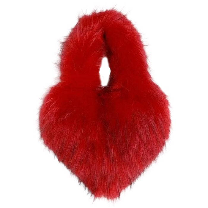 Heart Fuzzy Handbag