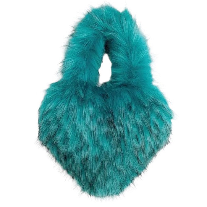 Heart Fuzzy Handbag