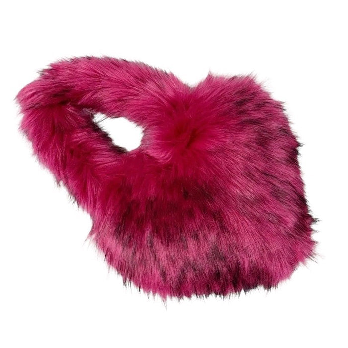 Heart Fuzzy Handbag