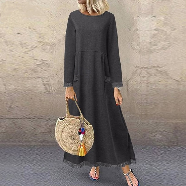 Women's Midi Dress Hoodie Dress Casual Dress Modern