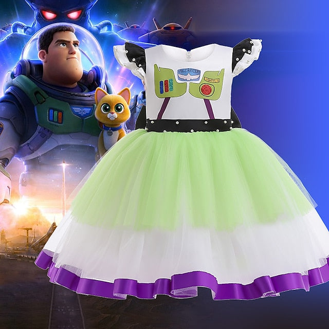 Girl Buzz Toy Cosplay Lightyear Flower Story Costume
