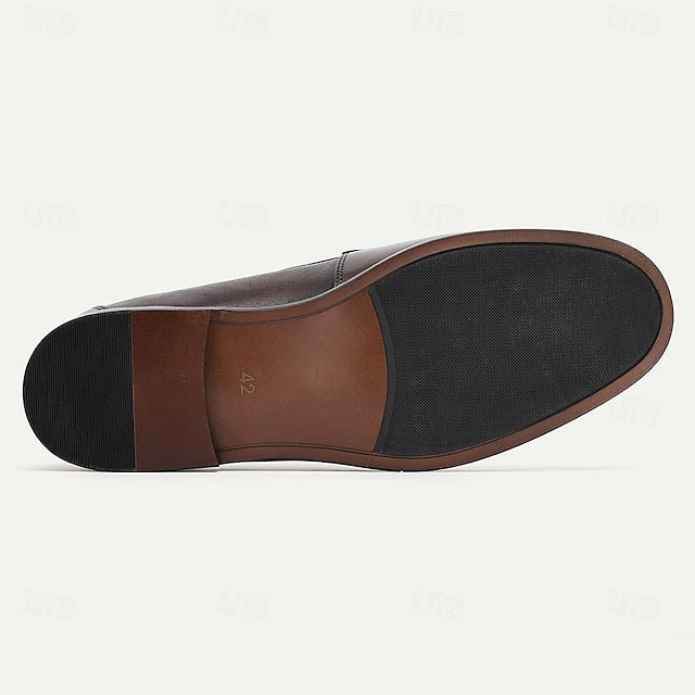 Loafers Boots PU Winter Slip-Ons lined Fleece Men's