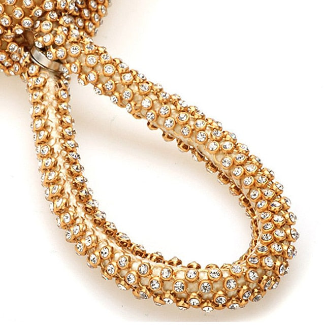 Crystal Elegant Evening Silver Women's Rhinestone Bag -