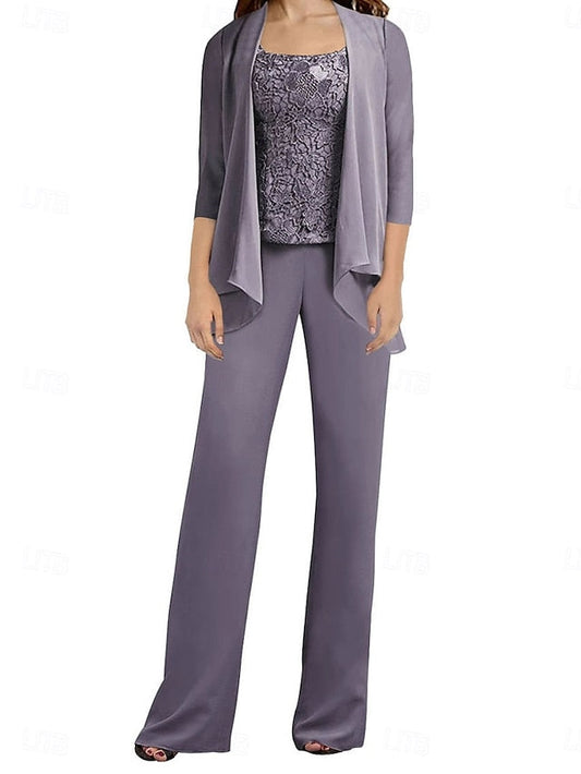 Dress Bride Wedding Mother of Guest the Simple Pantsuit Elegant