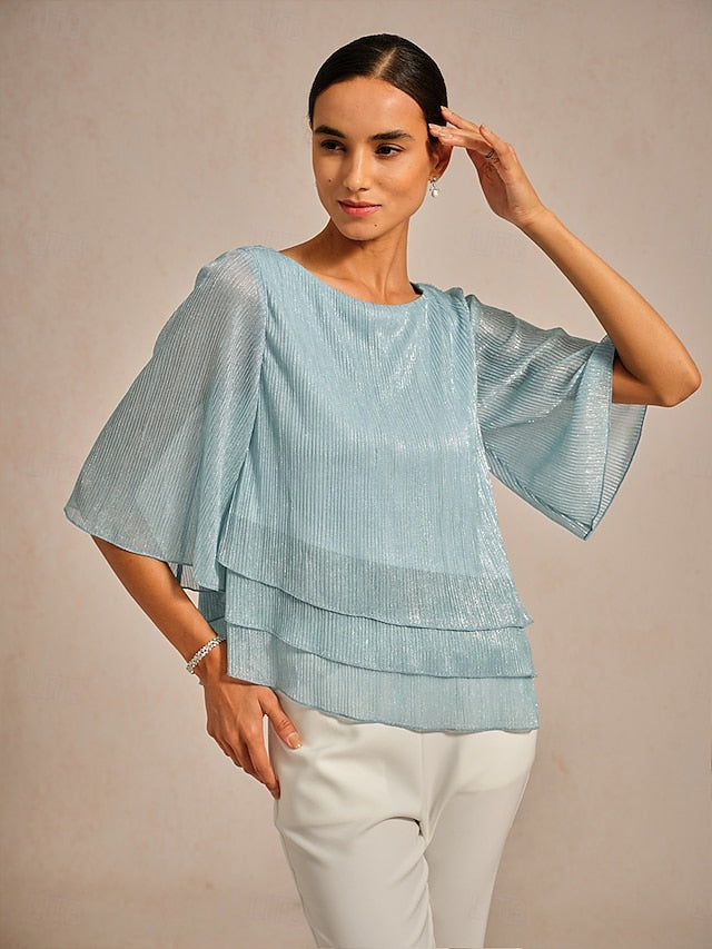Women's Blouse Dressy Tops Flowy Tops Chiffon Tops Sequins