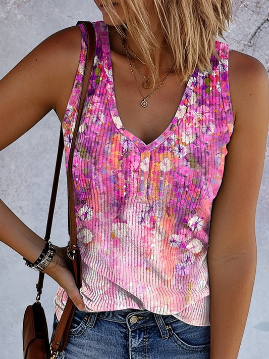 Women's Camisole Tank Top Print Floral Graphic Vintage