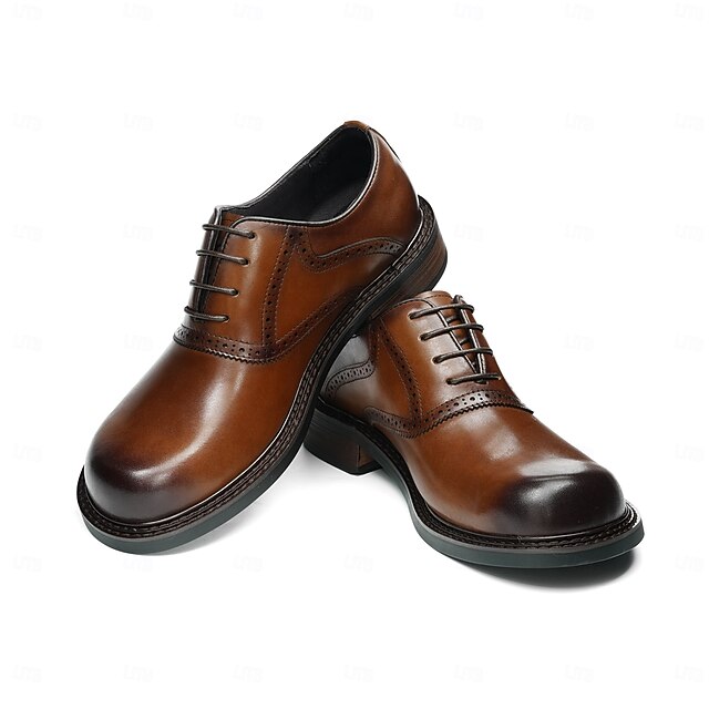 First Leather Layer Genuine Men's Oxford Shoes