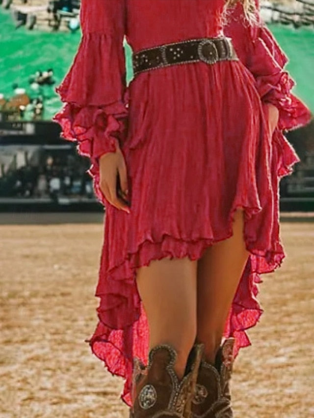 Women's Mini Dress Boho Dress Western Dress Fashion Classic