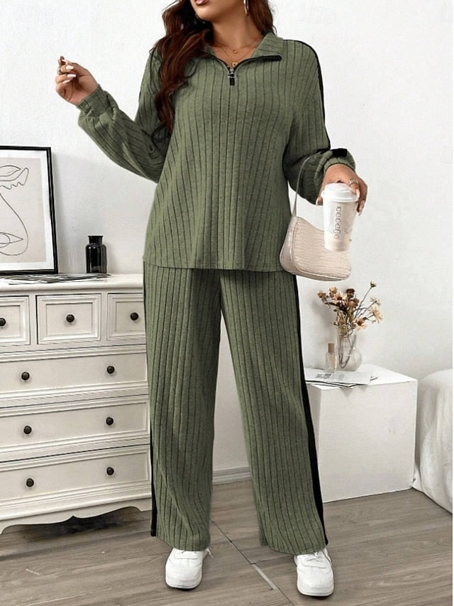 Women's Pants Sets Bolero Top Long Sleeve Shirt Collar
