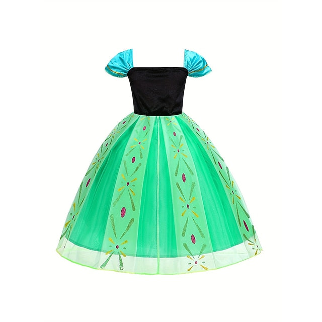 Fairytale Dress Party Frozen Princess Anna Theme Flower Girl