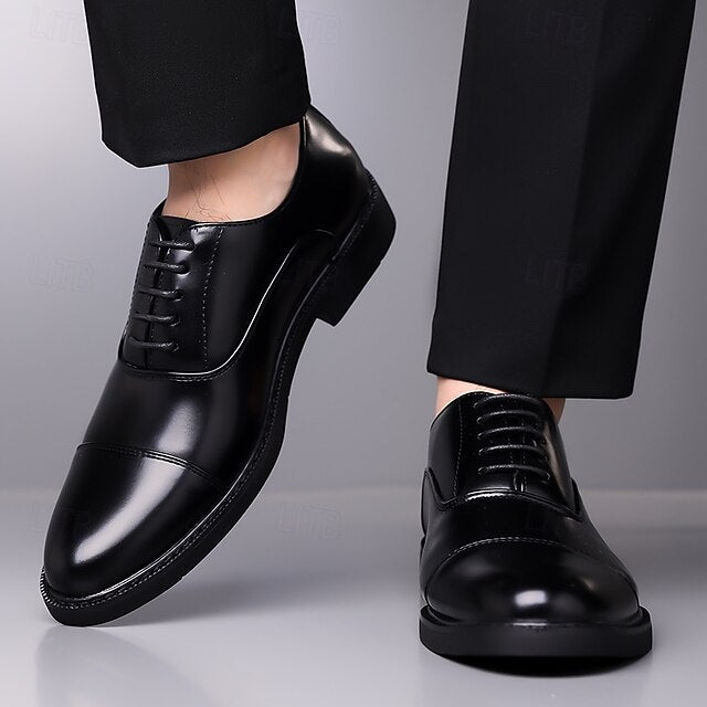 Shoes Design – Brown Classic Cap-Toe Oxford Men's